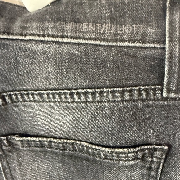 Current/Elliott Women Current Elliott Vintage Cropped Slim Black Jeans Size 29 - Picture 15 of 16